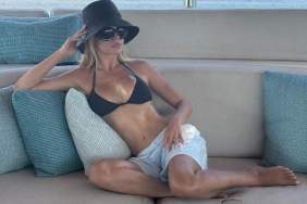 Brooks Nader Risks It All in a Fully See-Through Plunging Backless Dress in Yacht Photos