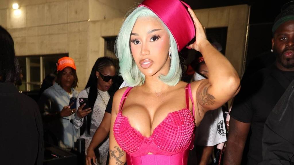 Cardi B Nearly Spills Out of Skimpy String Bikini That Barely Holds On