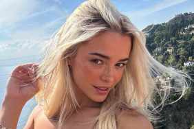 Livvy Dunne Shows off Her Legs in Red-Hot High-Cut Swimsuit for 'Baywatch'