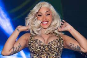 Cardi B Barely Packs Her Curves in Deeply Plunging Gown