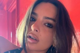 Emily Ratajkowski Nearly Spills Out of Dress That Flirts With Her Curves