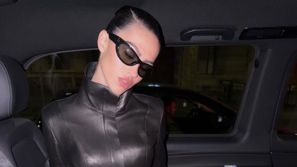 Amelia Gray’s Leg-Baring Sheer Dress’ Slit Reveals More Than Just Her Thigh