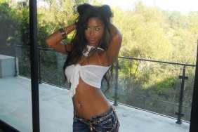 Tyla Lifts Dangerously Tiny Miniskirt Leaving Little to the Imagination