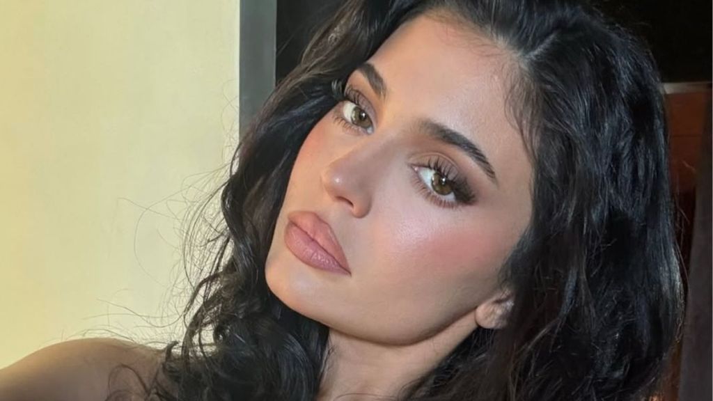 Kylie Jenner Lounges in a Skimpy Two Piece She Nearly Pops Out Of