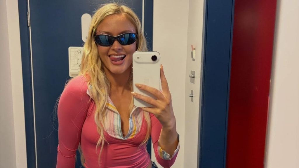 Zara Larsson’s See-Through Top Is Just Strings Tied Together Over a Bra