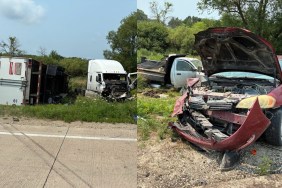 Dashcam Truck Ignoring Stop Sign Violent Crash Highway Iowa