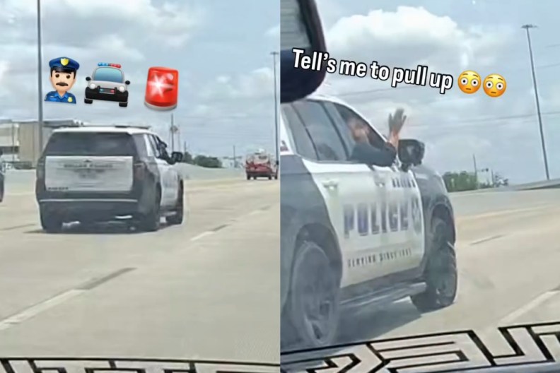Driver Signaled Police Pull Up Cops Want Something Else Dallas Texas