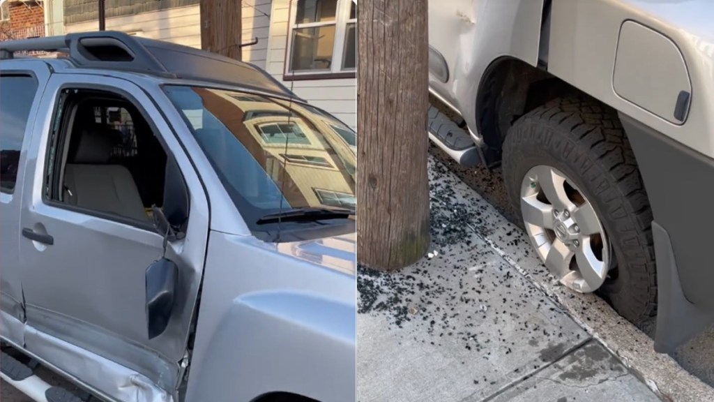 Drivers Attempt Hit Run Parks Car Not Even Block Away New York Queens