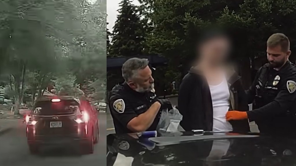 Enraged Driver Chases Man Reverse Backwards Mile Road Rage Beaverton Oregon