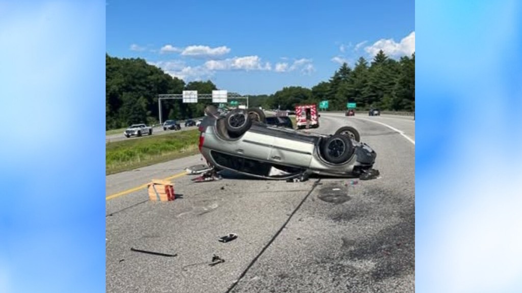 Man Distracted Dog Ejected Car Crash New Hampshire