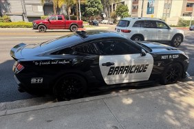 Police Transformers Barricade Mustang Resemble Patrol Car California Highway