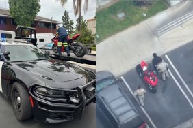 Rider Get Away Speeding Stops Sushi Restaurant