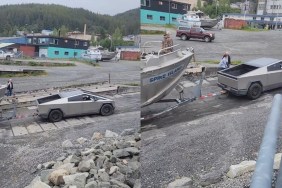 Tesla CyberTruck Fails Tow Boat Needs Help More Powerful Truck Video TikTok