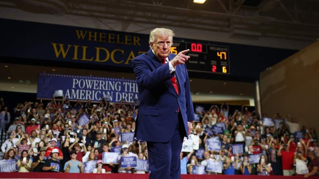 An attendee unexpectedly became part of Donald Trump’s Georgia speech.