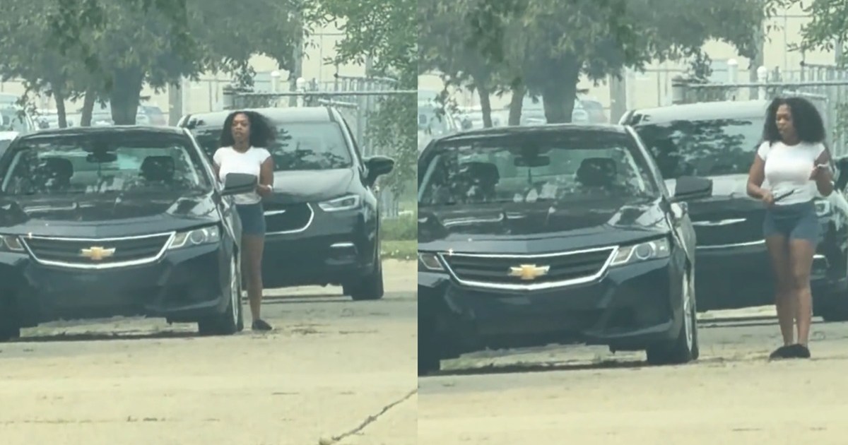 Woman Caught Recording Herself Slashing Car Tires in Alleged Revenge Video