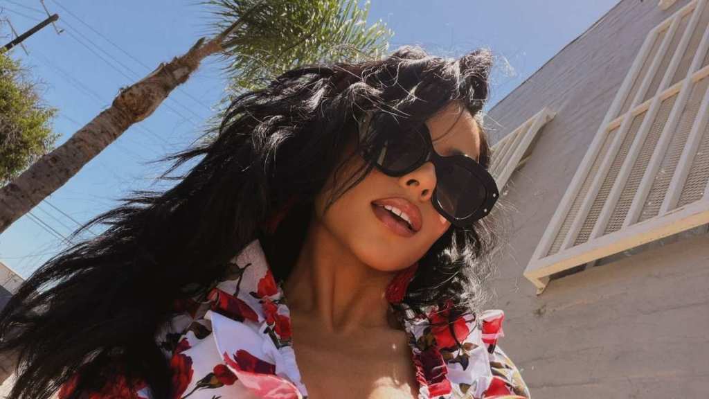Becky G Flaunts Her Moves in Red-Hot Cheeky Micro Shorts at Concert