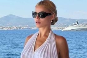 Brooks Nader’s Revealing Wet Dress Hugs Her Figure in All the Right Places