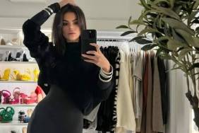 Brooks Nader Wears a Risqué Plunging String Dress Like Only She Can