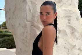 Dua Lipa Goes Braless Under an Open Jacket in a Seriously Daring Look