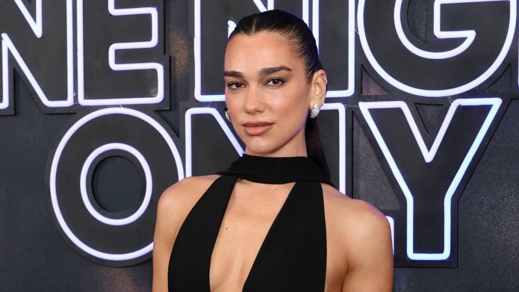Dua Lipa Sets Social Media Ablaze in Plunging Sheer Dress