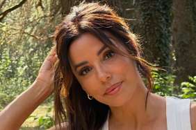 Eva Longoria Goes Pantless, Lounges in Bed in Nothing but a Tank Top