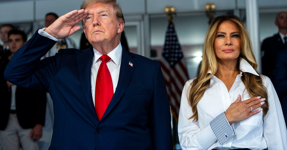 Melania Trump Skips White House Event After Leaving Donald Trump at IndyCar