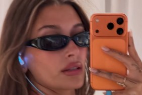 Hailey Bieber’s Micro Shorts Ride Ridiculously High To Graze Her Curves
