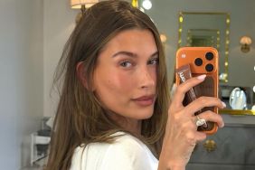 Hailey Bieber Is ‘Catching Feelings’ in a Skimpy Cami Top That Rides Up