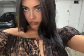Kylie Jenner's Daring Wedding Guest Dress Has Large Cutouts & a Sky-High Slit