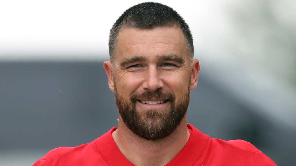 Travis Kelce at Kansas City Chiefs training camp following Eric Bieniemy’s return