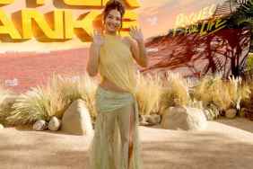 Madelyn Cline Leaves Her Shoulders, Abs & Thighs Out in Ultra Sheer Gown for Outer Banks