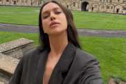 Irina Shayk’s Thong Shows Through a Completely Sheer Look That Leaves Very Little Covered