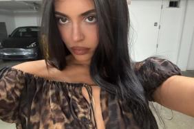 Kylie Jenner's Plunging Bodysuit Barely Hangs on by the Thinnest Strings