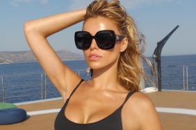 Brooks Nader Bares It All in Dangerously Plunging See-Through Dress
