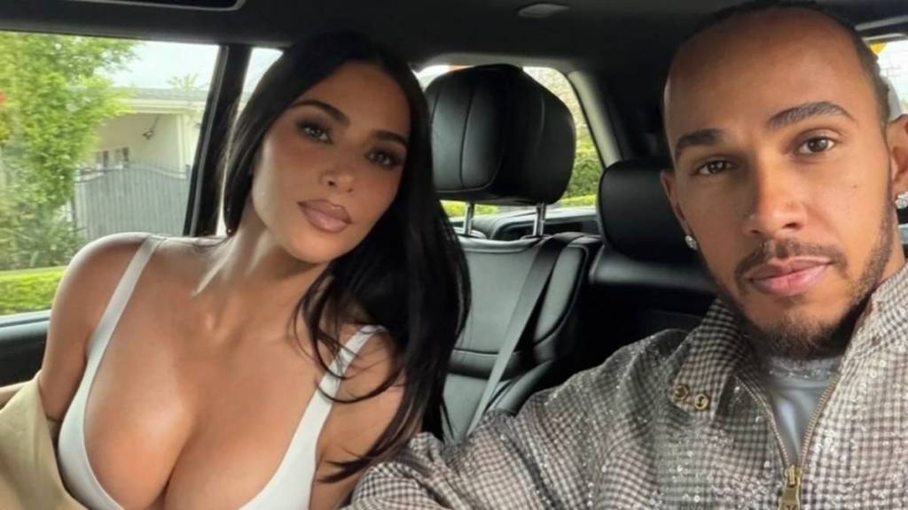 Kim Kardashian & Lewis Hamilton's Loved-Up Photos Reveal Major Relationship Shift