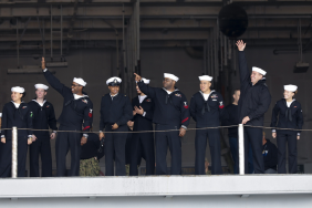 USS Abraham Lincoln Sailors Finally Head Home After Trump’s ‘Not Long Enough’ Jab
