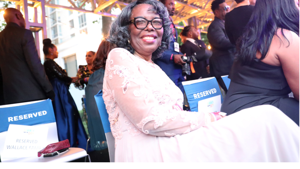 Voletta Wallace amid a court dispute over changes to her estate
