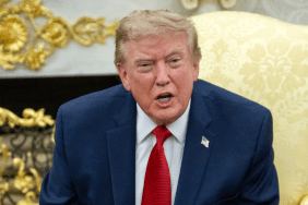 Donald Trump amid developments in his $10 billion defamation lawsuit against the BBC