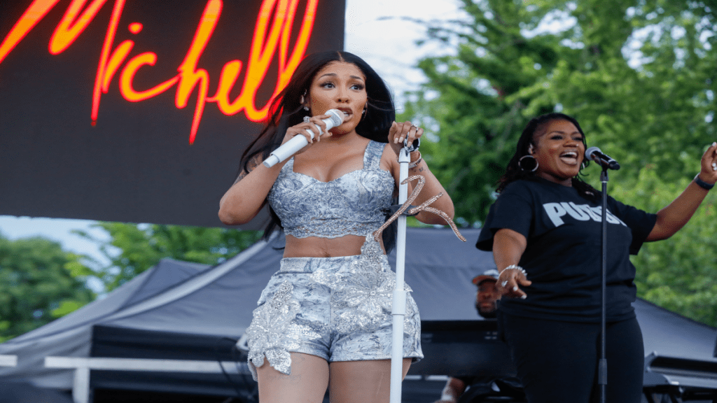 K. Michelle discusses Morgan Wallen during an interview on *The Breakfast Club*.