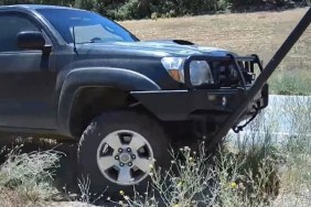 Man Smashing Flock Cameras Pickup Truck Toyota Tacoma Arrest Police California
