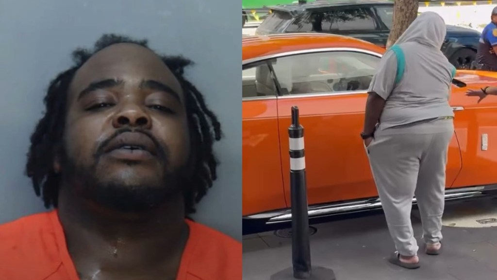 Man Tased Arrested Opening Door Woman Rolls Royce Luxury Car Miami Florida