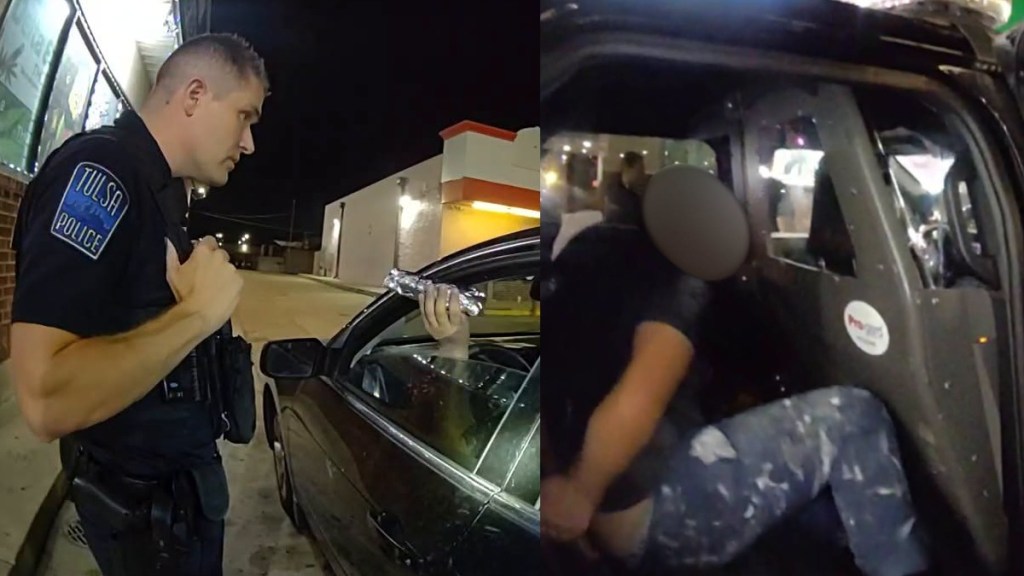 Teen Driver Learns Lesson Hard Way Ignoring Police Snacking Talking Phone Tulsa Oklahoma 16-Year-Old DUI