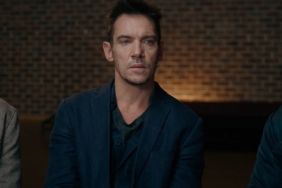Jonathan Rhys Meyers & Evil Dead Rise Star Face Horrifying Creature in The Room Below Trailer