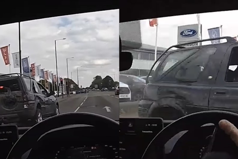 Underage Driver Ski Mask Police Ram Halt Intense Video UK
