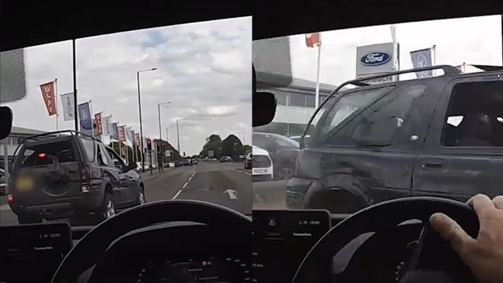 Underage Driver Ski Mask Police Ram Halt Intense Video UK