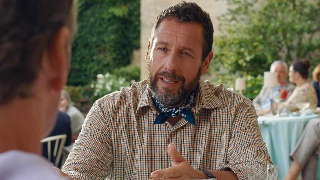 Adam Sandler Wears Socks in the Pool for the Most Adam Sandler Reason