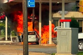 Woman Caught Fire Fiery Car Wreck Burning Saved Bystanders Tennessee