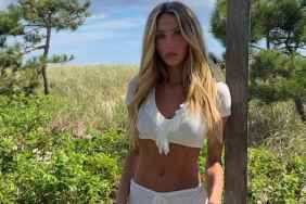 Alix Earle Celebrates Summer's End in Teeny Tiny Plunging Top