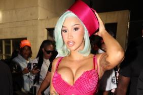 Cardi B's Curves Nearly Spill Out of Plunging Top & Tiny Micro Shorts