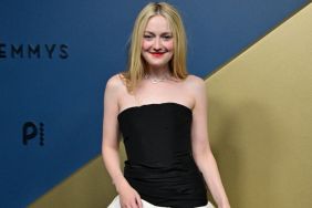 Dakota Fanning’s Strapless Gown Is Cut Almost Too Low to Ignore